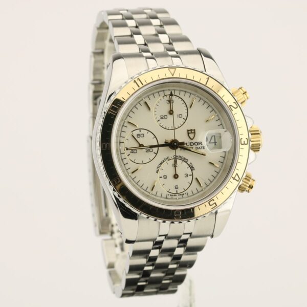 tudor prince date oyster date 79273p chronograph gold