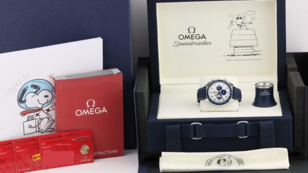 omega speedmaster 'silver snoopy award' 50th anniversary new