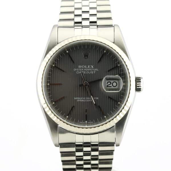 rolex datejust 36 16234 dial tapestry serial t