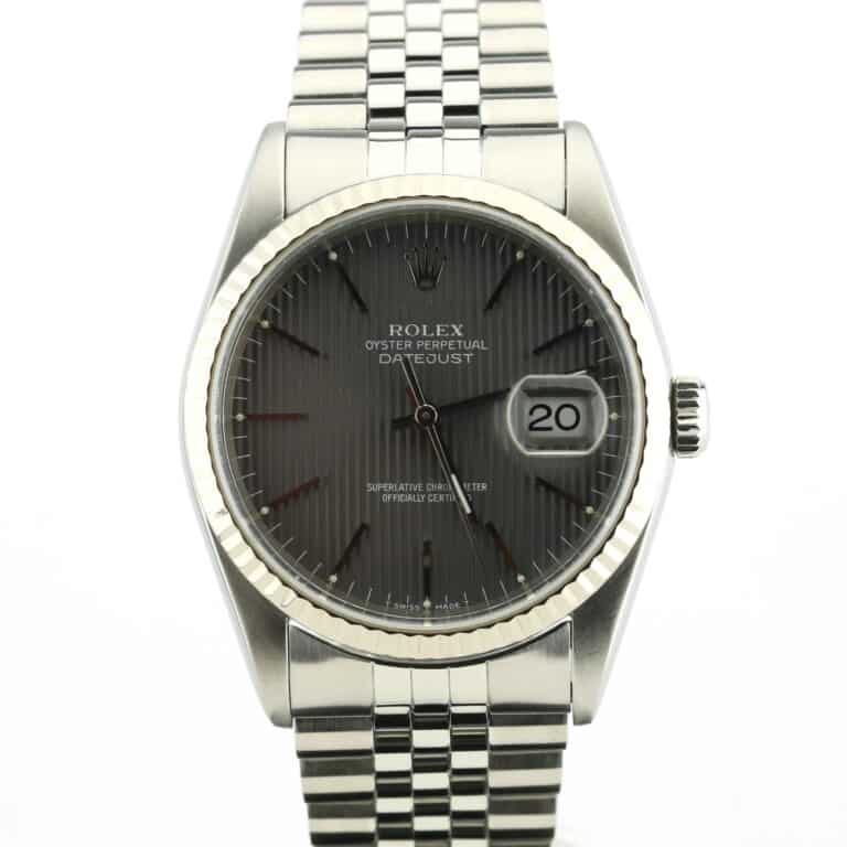 rolex datejust 36 16234 dial tapestry serial t