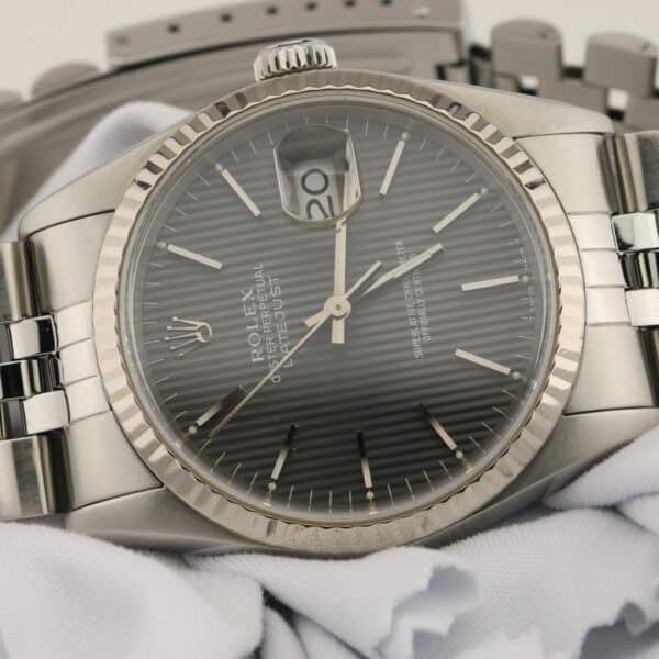 rolex datejust 36 16234 dial tapestry serial t