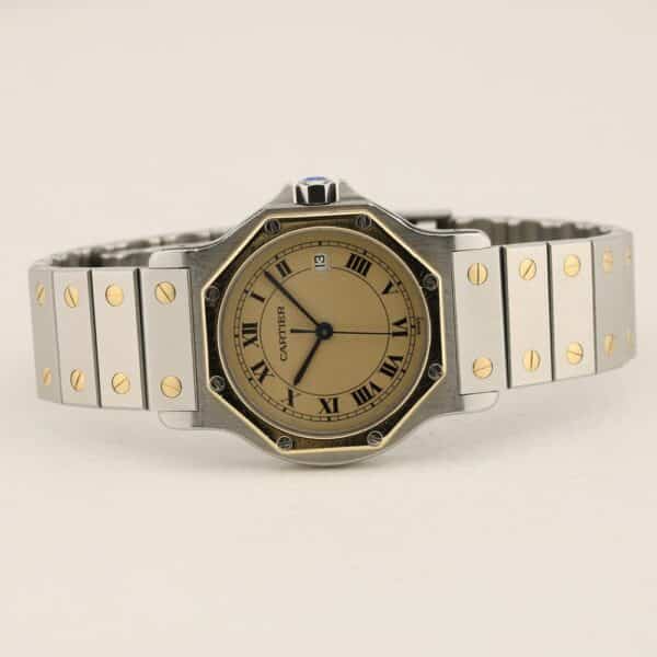 cartier santos ronde gold 187902