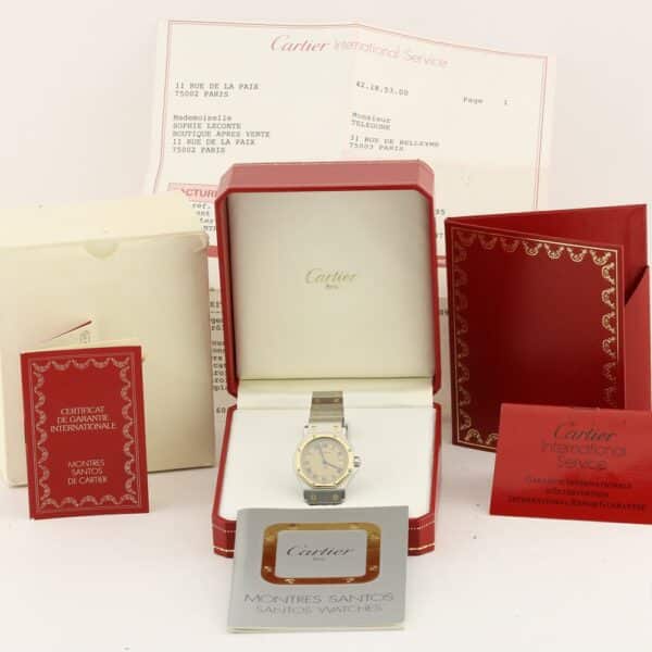 cartier santos ronde gold 187902