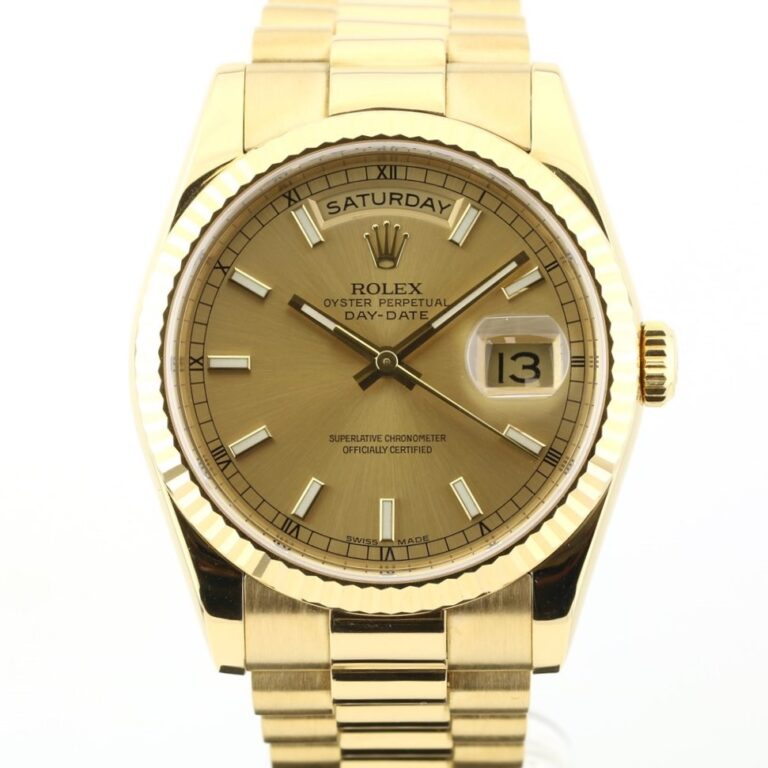 rolex day date 36 "president" 118238 serial p