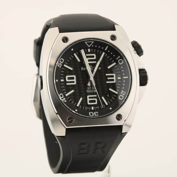 bell & ross br 02 marine br02 20 s unpolished