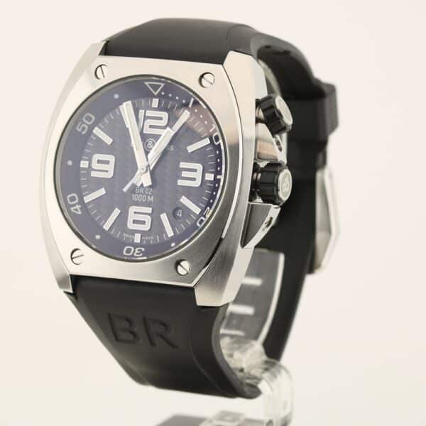 bell & ross br 02 marine br02 20 s unpolished