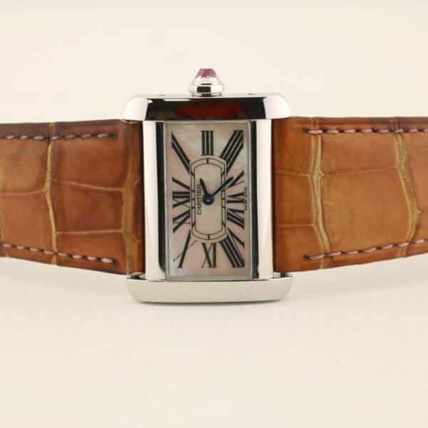 cartier tank divan 2599 mother of pearle