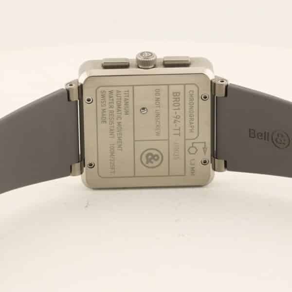 bell & ross br 01 94 chronographe 01 94 tt titanium pro fullset 3 bracelets