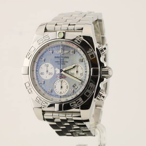 breitling chronomat 41 ab0140 mop diamonds