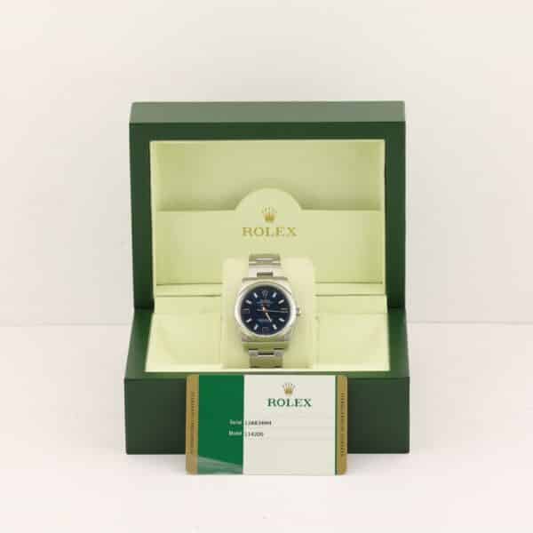 rolex air king 114200 full set 2015 bleu