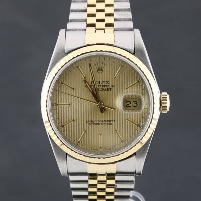 rolex datejust 36 16233 dial tapestry serial l