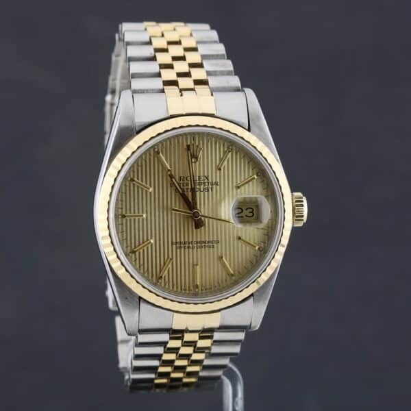 rolex datejust 36 16233 dial tapestry serial l