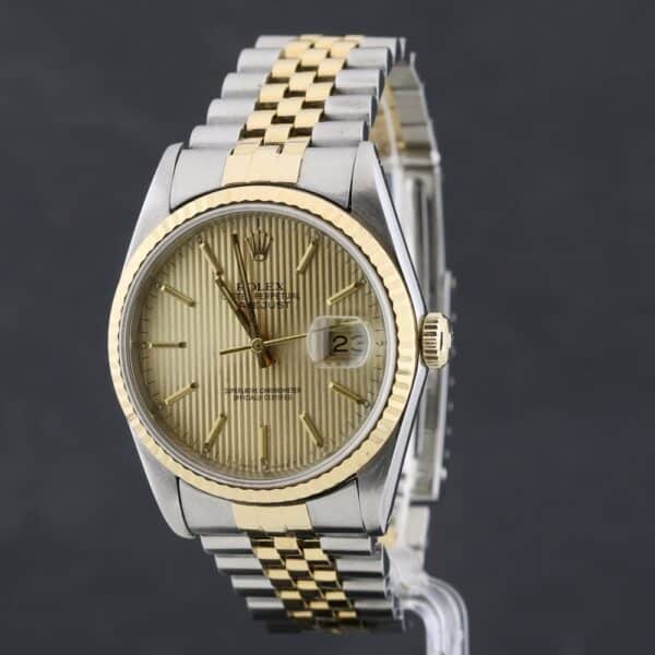 rolex datejust 36 16233 dial tapestry serial l