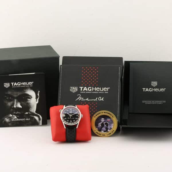 tag heuer carrera muhammad ali carrera + box limited edition
