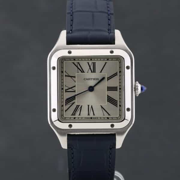 cartier santos 100 xl chronograph wssa2740 | b&p | 2009 | new strap copy